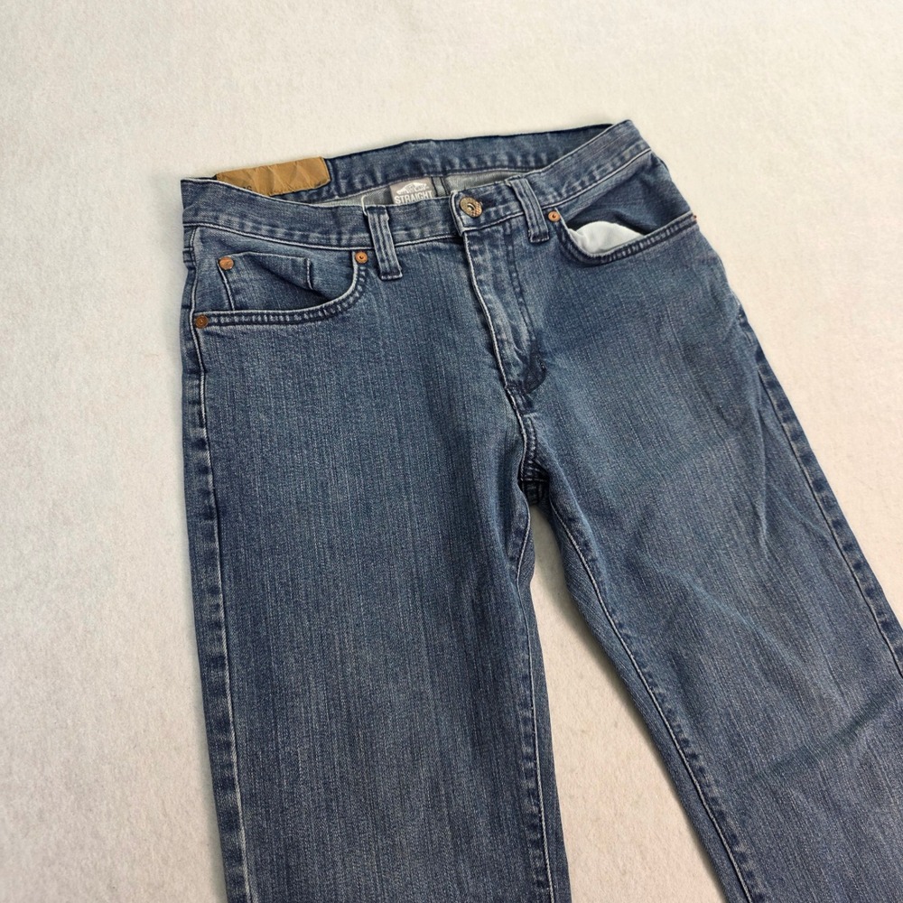Vans Men 28x28 Straight Jeans Blue Excellent Skate Denim Medium Wash